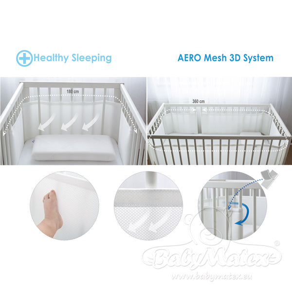 MATEX TB0238_01 - Ochraniacz do łóżeczka BUMP AIR 180x30