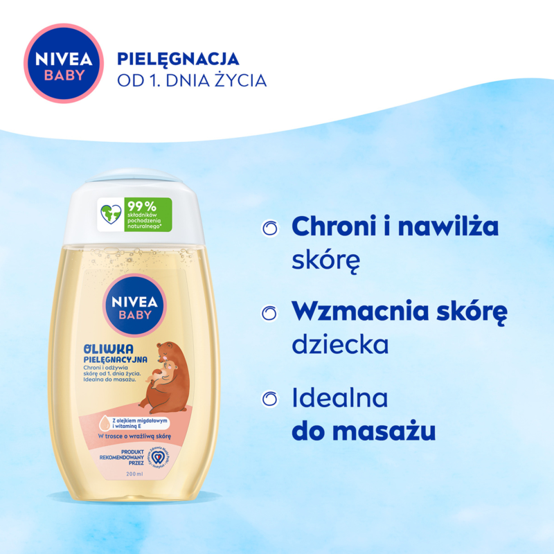 NIVEA BABY (80590) - Oliwka pielęgnacyjna - (200 ml)