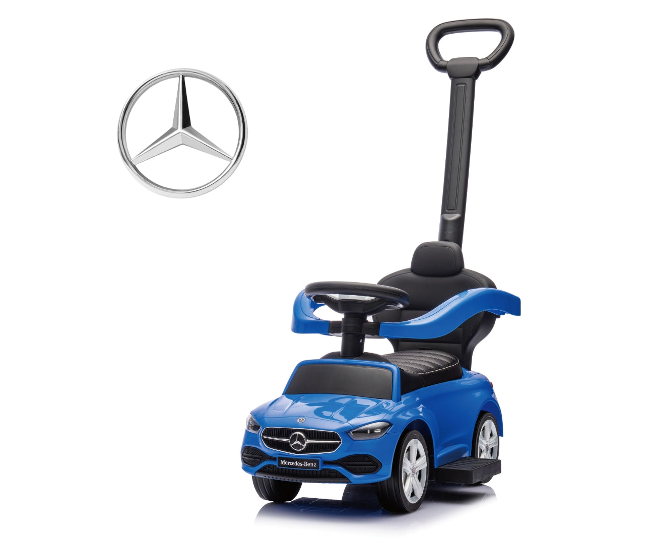 MILLY MALLY 6110 Pojazd z rączką Mercedes C-Class Deluxe Blue