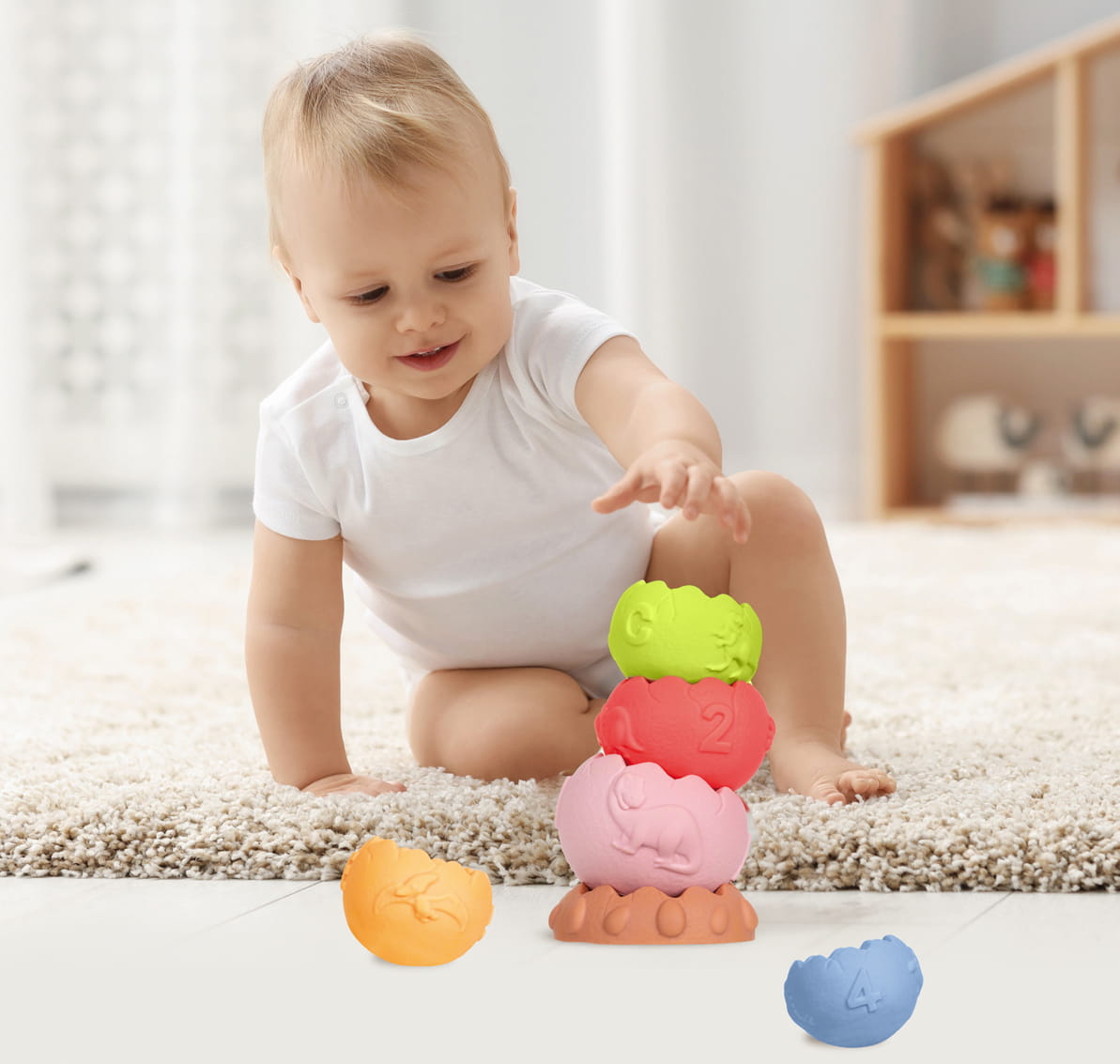 TULLO 620 - Piramida sensoryczna edukacyjna bez dziurki