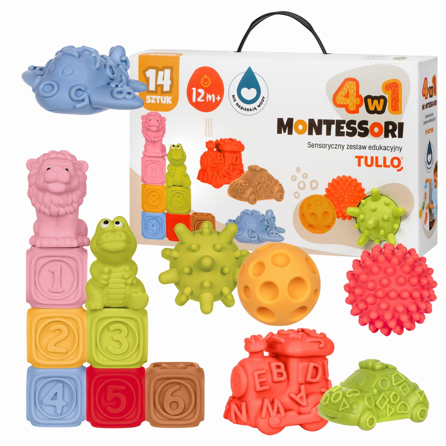 TULLO 614 - Zestaw edukacyjny Montessori - 14 szt.