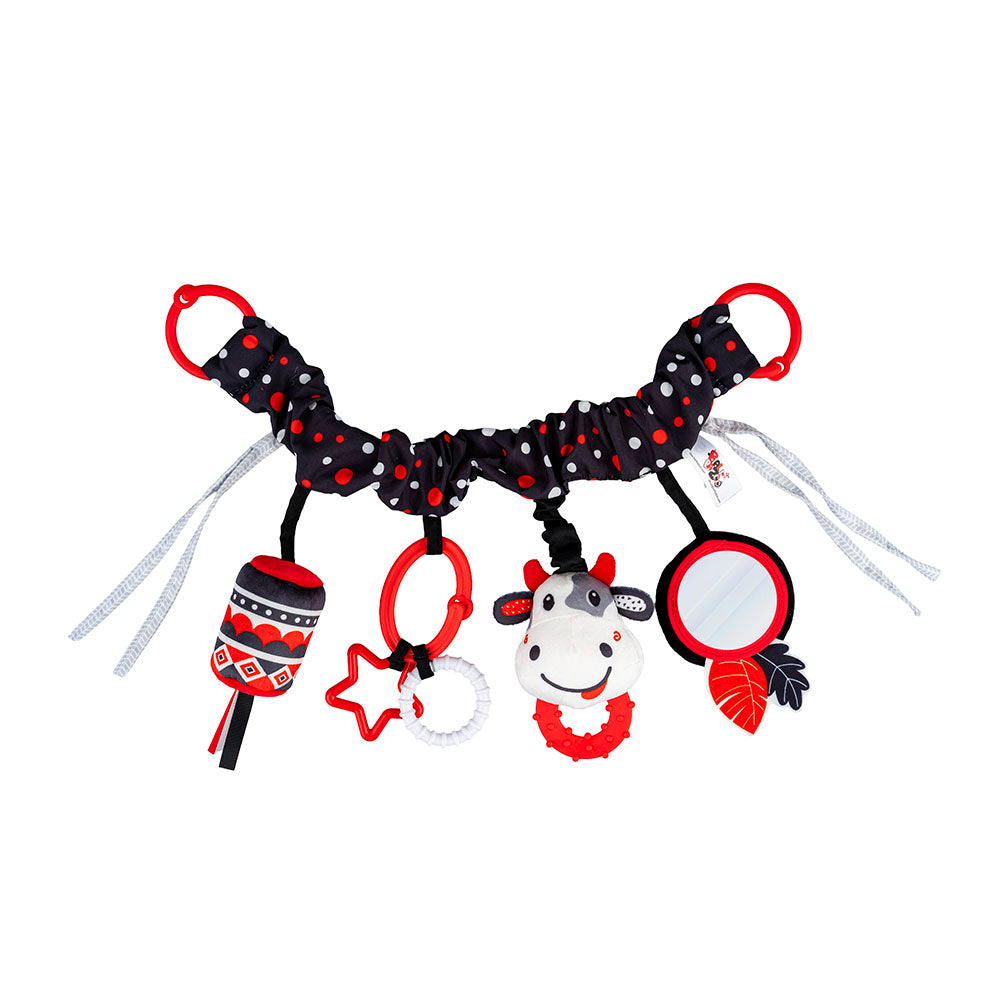 BALIBAZOO BB - 82819 Zawieszka do wózka Kontrastowa krowa