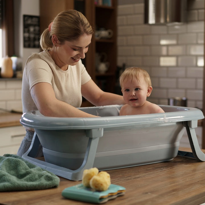 Tega Baby FB-004-130 Wanienka składana z odpływem j.różowy - zdjęcie 5