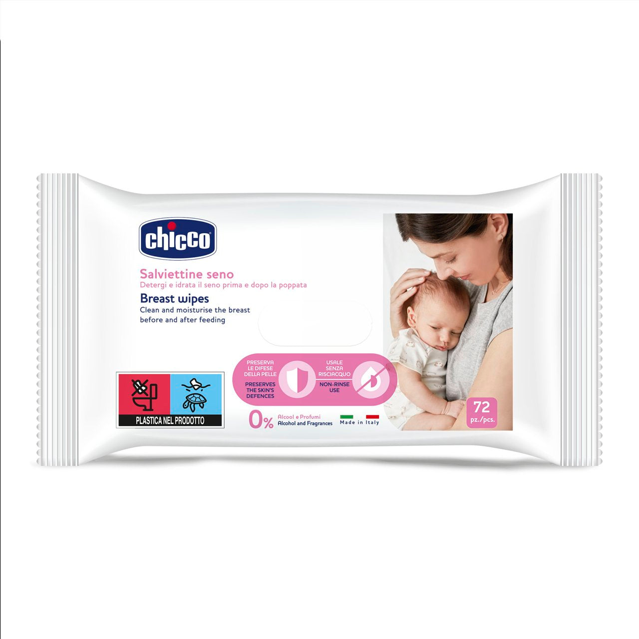 CHICCO- CHUSTECZKI DO PIELĘGNACJI PIERSI 72SZT