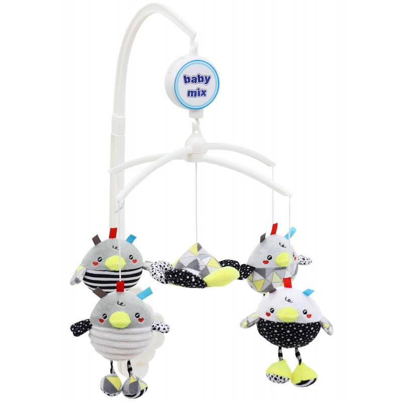 BABY MIX 43414 - Karuzela pluszowa Kurczaki TK/478M