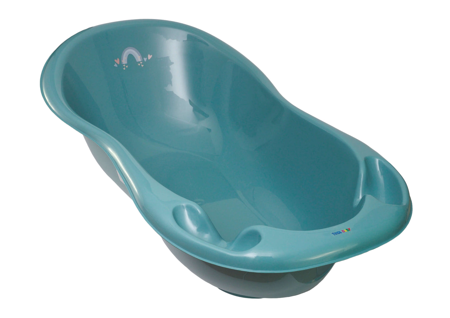 Tega Baby ME-005 ODPŁYW-165 Wanna 102 cm LUX METEO z odpływem turkusowy - zdjęcie 1