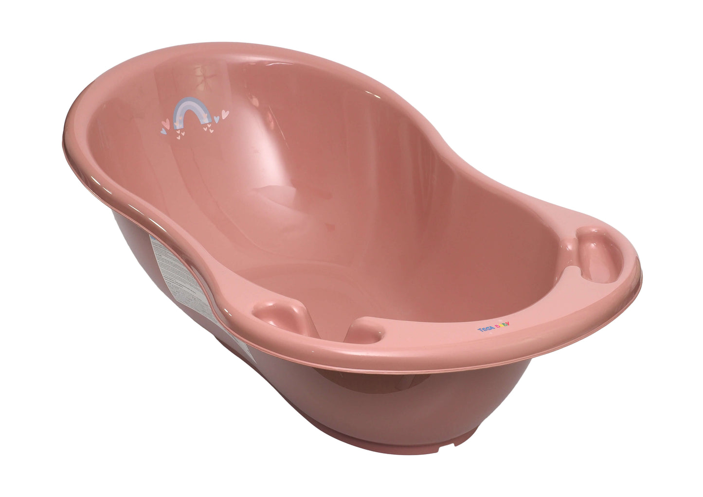 Tega Baby ME-004 ODPŁYW-123 Wanna 86 cm METEO z odpływem różowy - zdjęcie 1