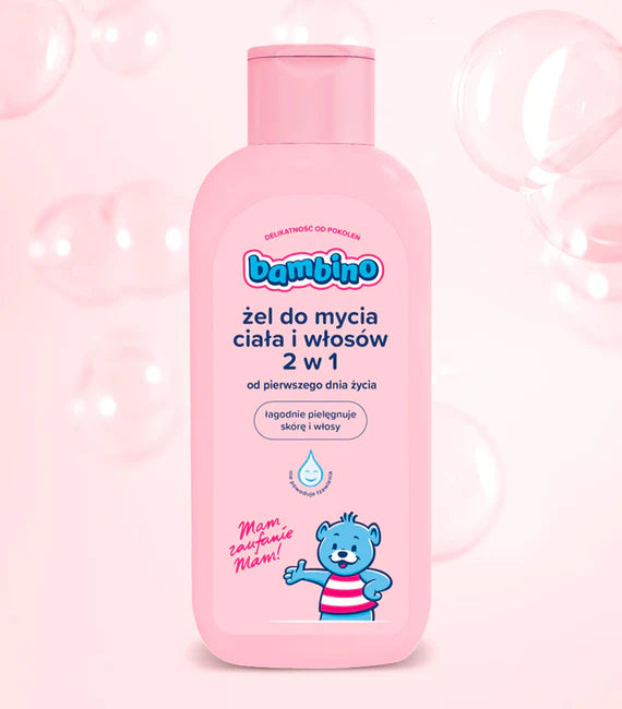BAMBINO 83671 - Żel do mycia ciała i włosów - 2w1 - (400ml)