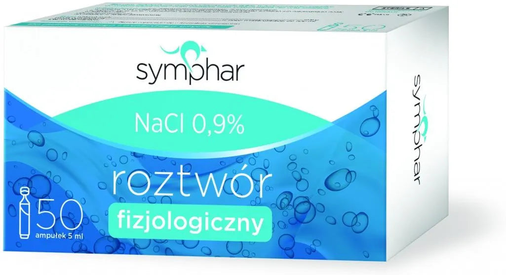 ROZTWÓR FIZJOLOGICZNY - INhalacja soli - 5 AMPUŁEK