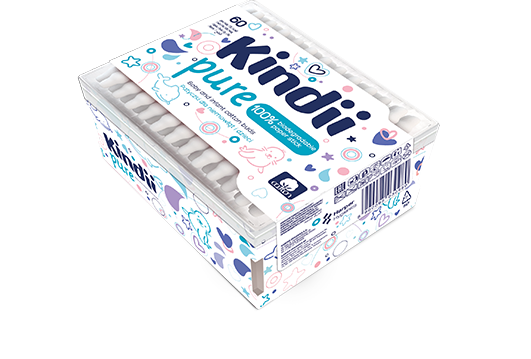KINDII PURE KIN000017 - PATYCZKI dla niemowląt (60szt.)