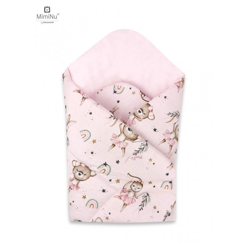 Rożek niemowlęcy - standard 75x75 cm - (MIMINU DESIGN, little ballerina) - bawełna 100%