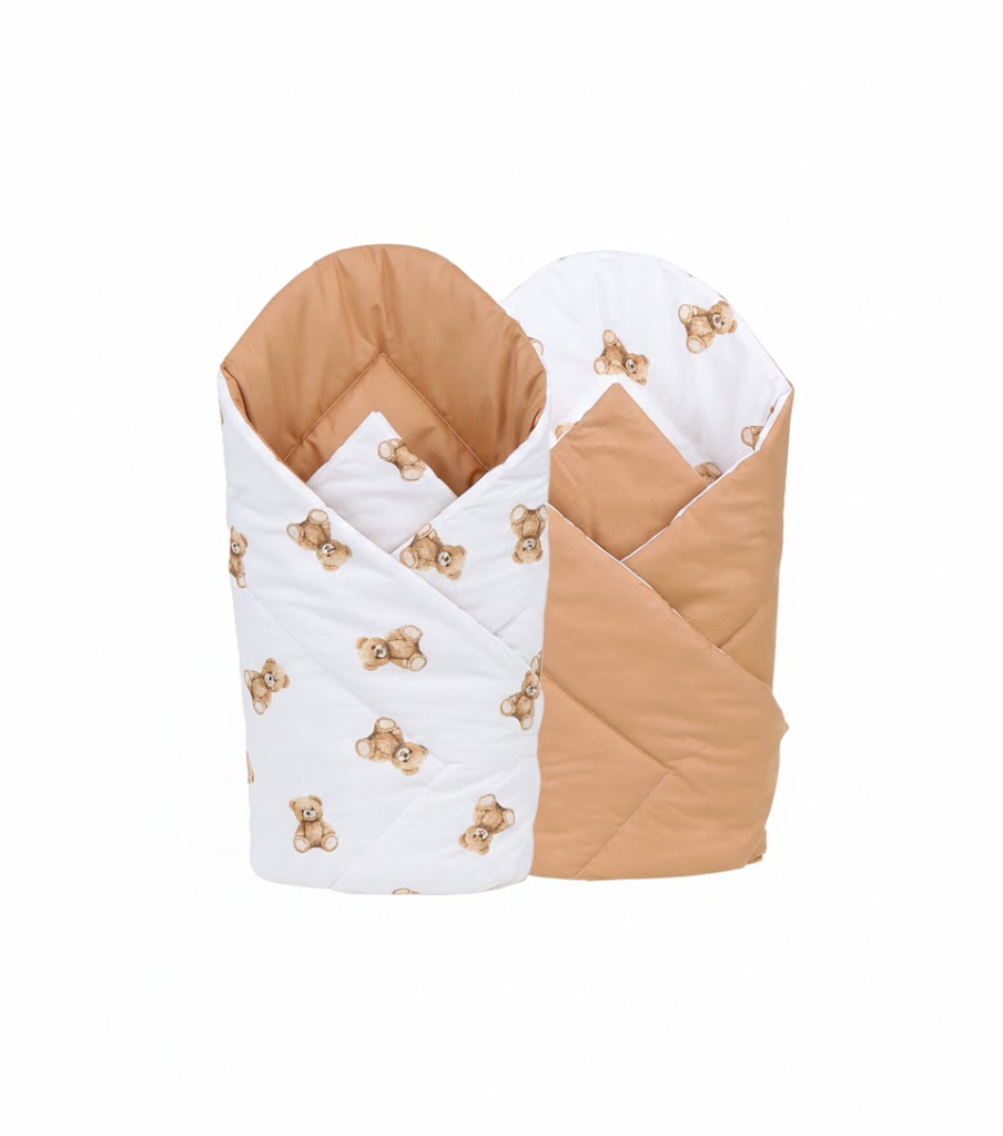 Rożek niemowlęcy Teddy - standard 80x80 cm - DWUSTRONNY - bawełna