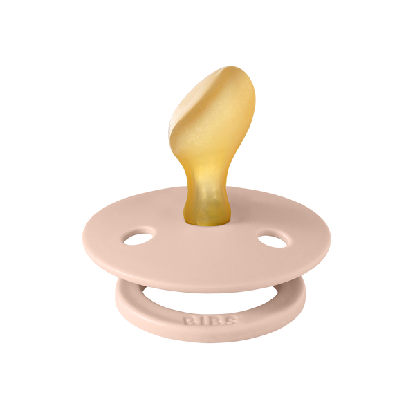 BIBS (1001000244) - Smoczek anatomiczny - (kauczuk) - (0+) - RÓŻOWY - 1 szt - detal smoczka anatomicznego