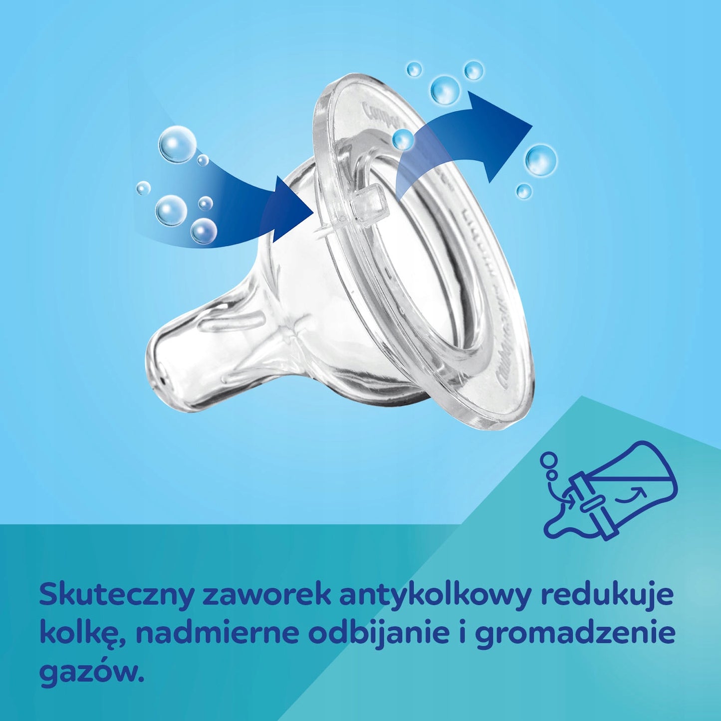 CANPOL 35/242(3) - BUTELKA antykolkowa - EasyStart MOUNTAINS - GREEN - (120ml / 240ml)