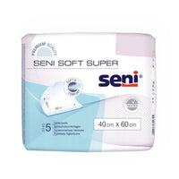 SENI SOFT SUPER - Podkłady higieniczne 40x60cm - (5 sztuk)
