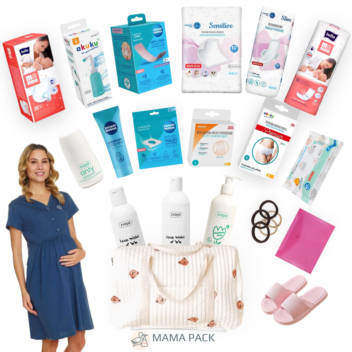 Torba do szpitala dla MAMY – gotowa wyprawka Premium
