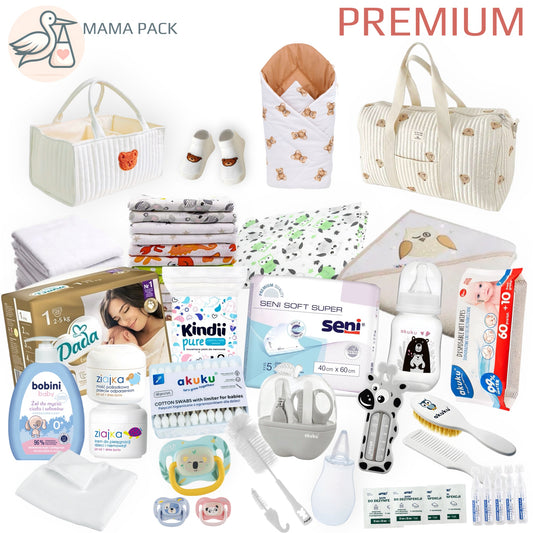 Torba do szpitala dla noworodka - gotowa wyprawka PREMIUM