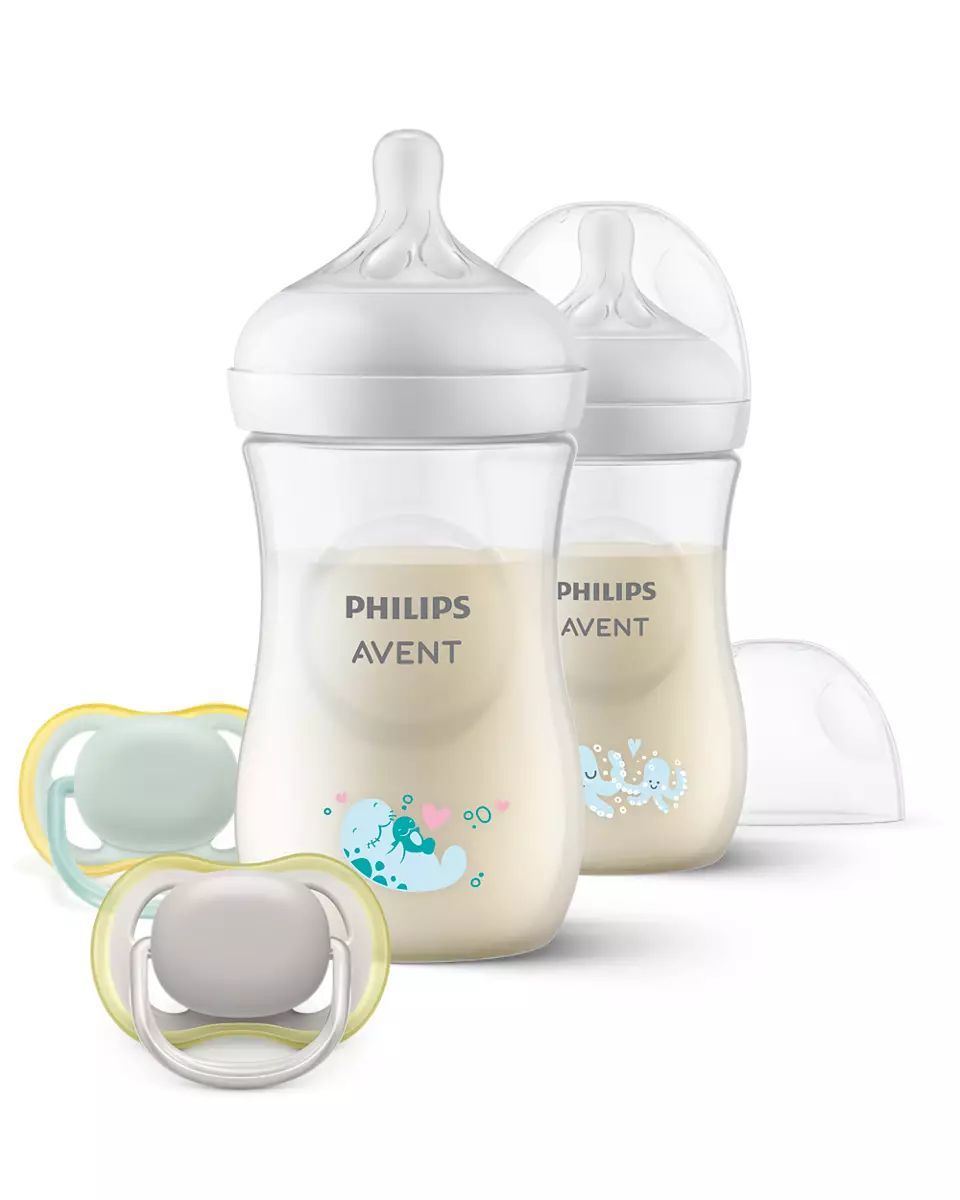 AVENT SCD837/11 - Zestaw 2 butelek Natural Response 260 ml + smoczek Ultra Air