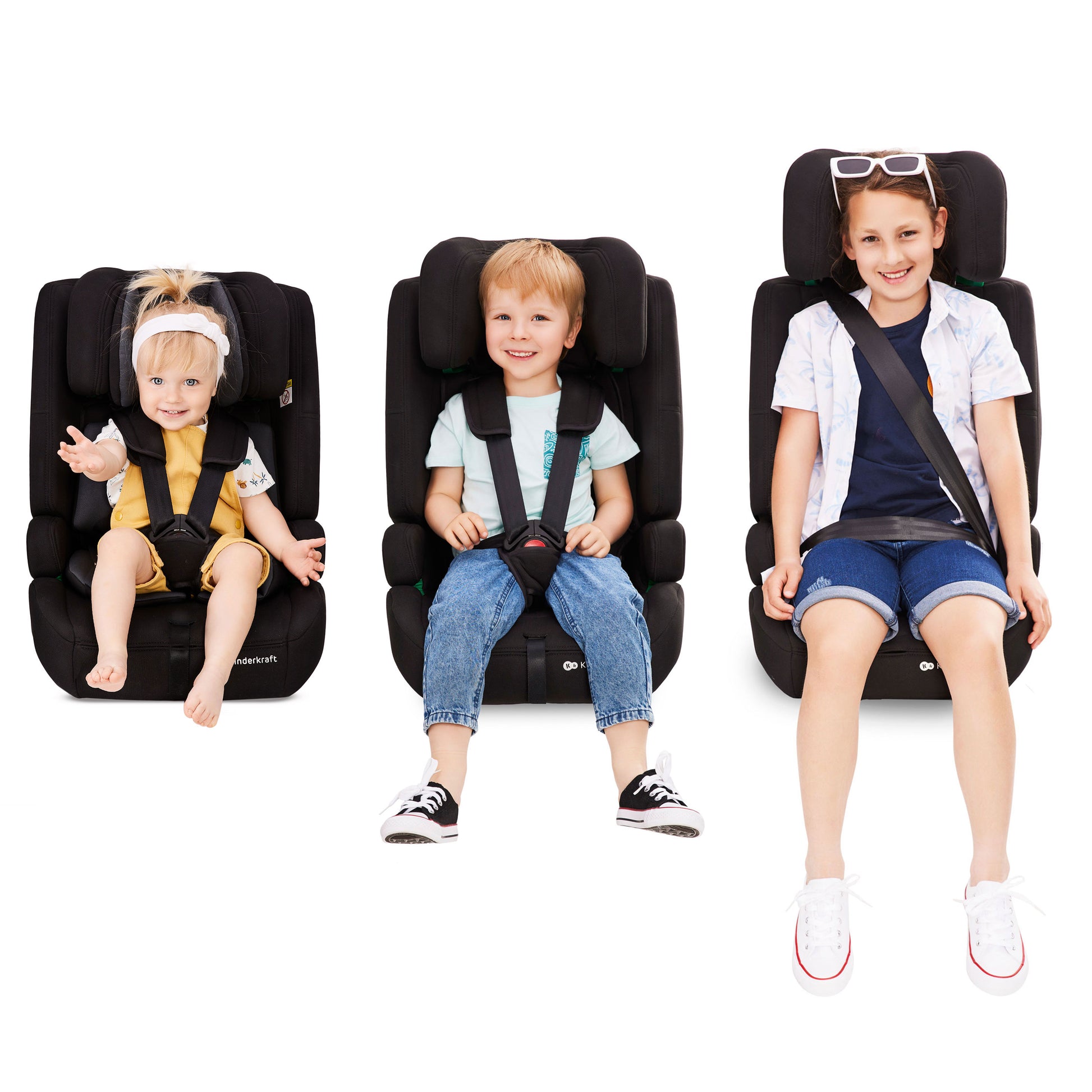KINDERKRAFT SAFETY FIX 2 i-Size 76-150 cm fotelik samochodowy - czarny
