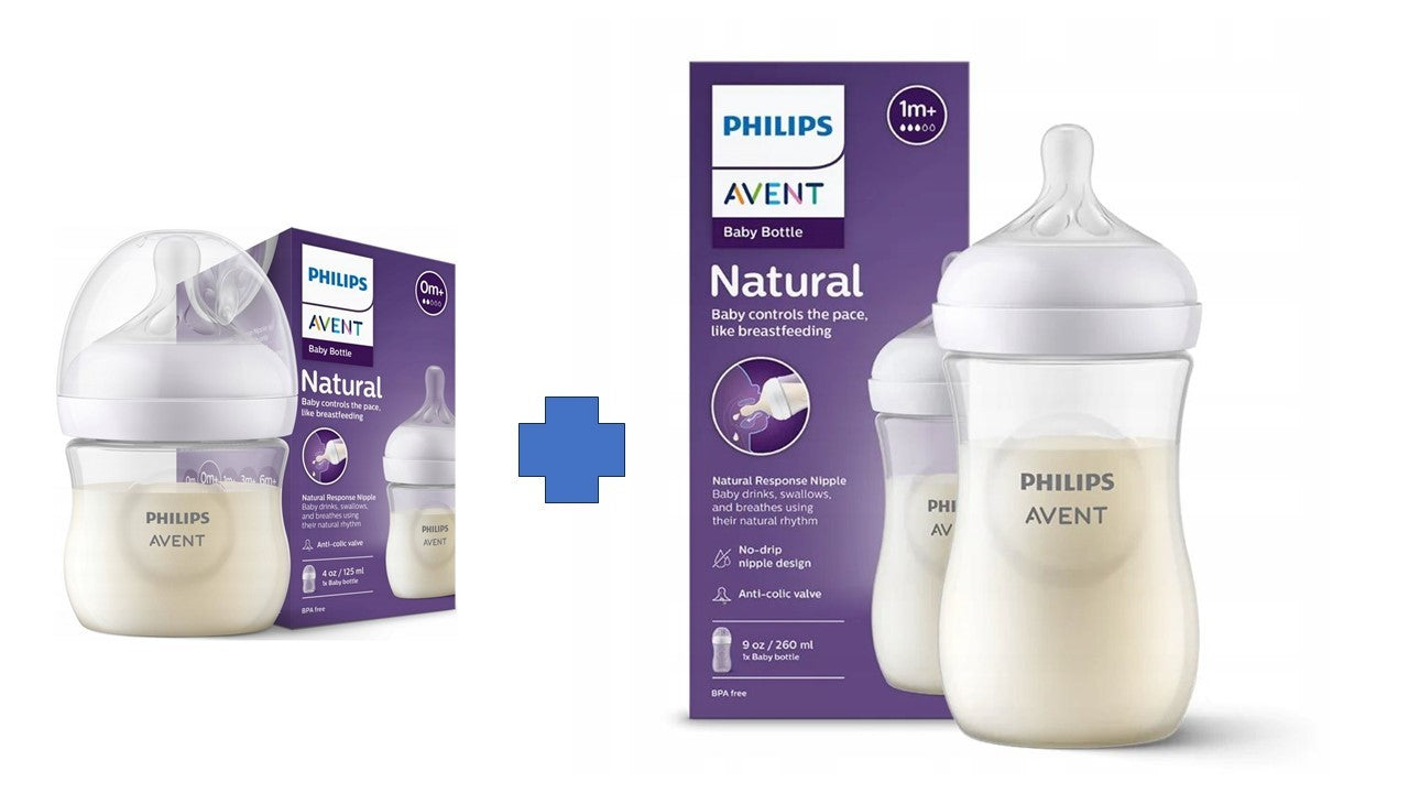 AVENT SCY903/01 + SCY900/01 - Zestaw butelek Natural Response 260 ml + 125 ml