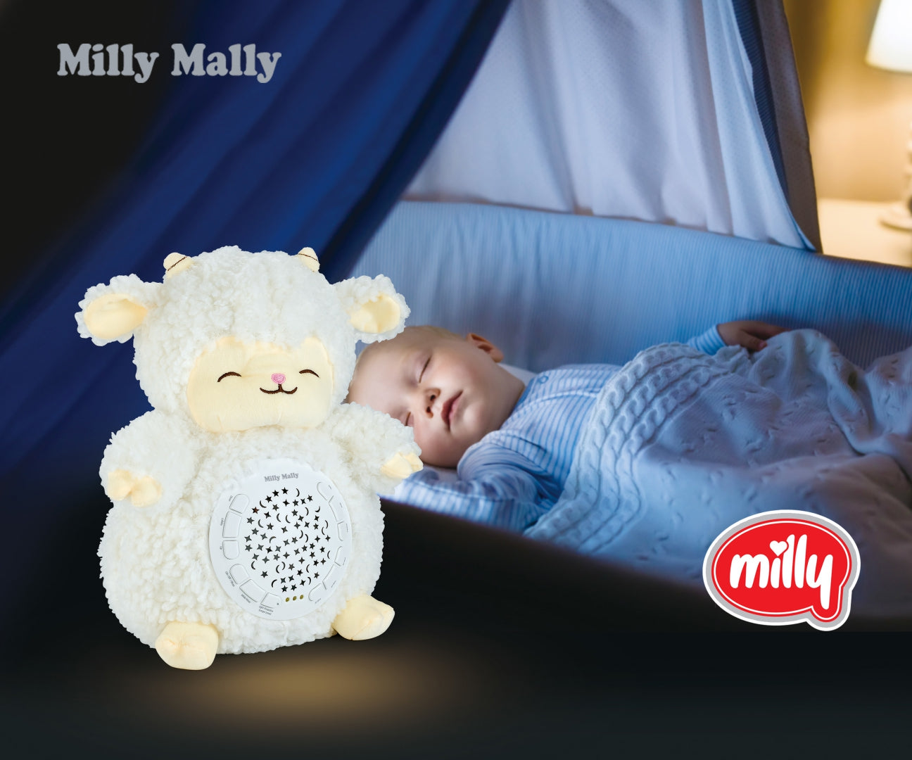 MILLY MALLY - Zabawka pluszowa z projektorem Milly