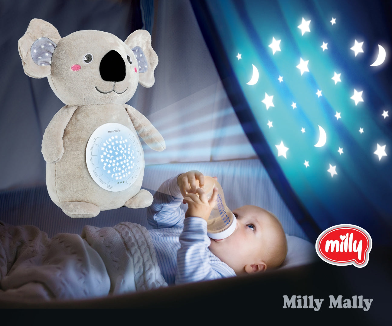 MILLY MALLY - Zabawka pluszowa z projektorem Milly