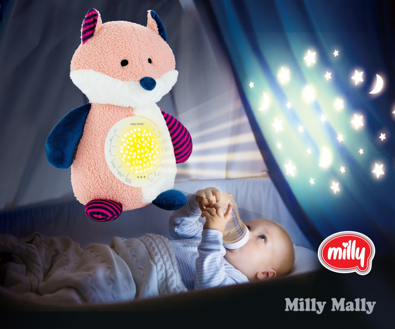 MILLY MALLY - Zabawka pluszowa z projektorem Milly