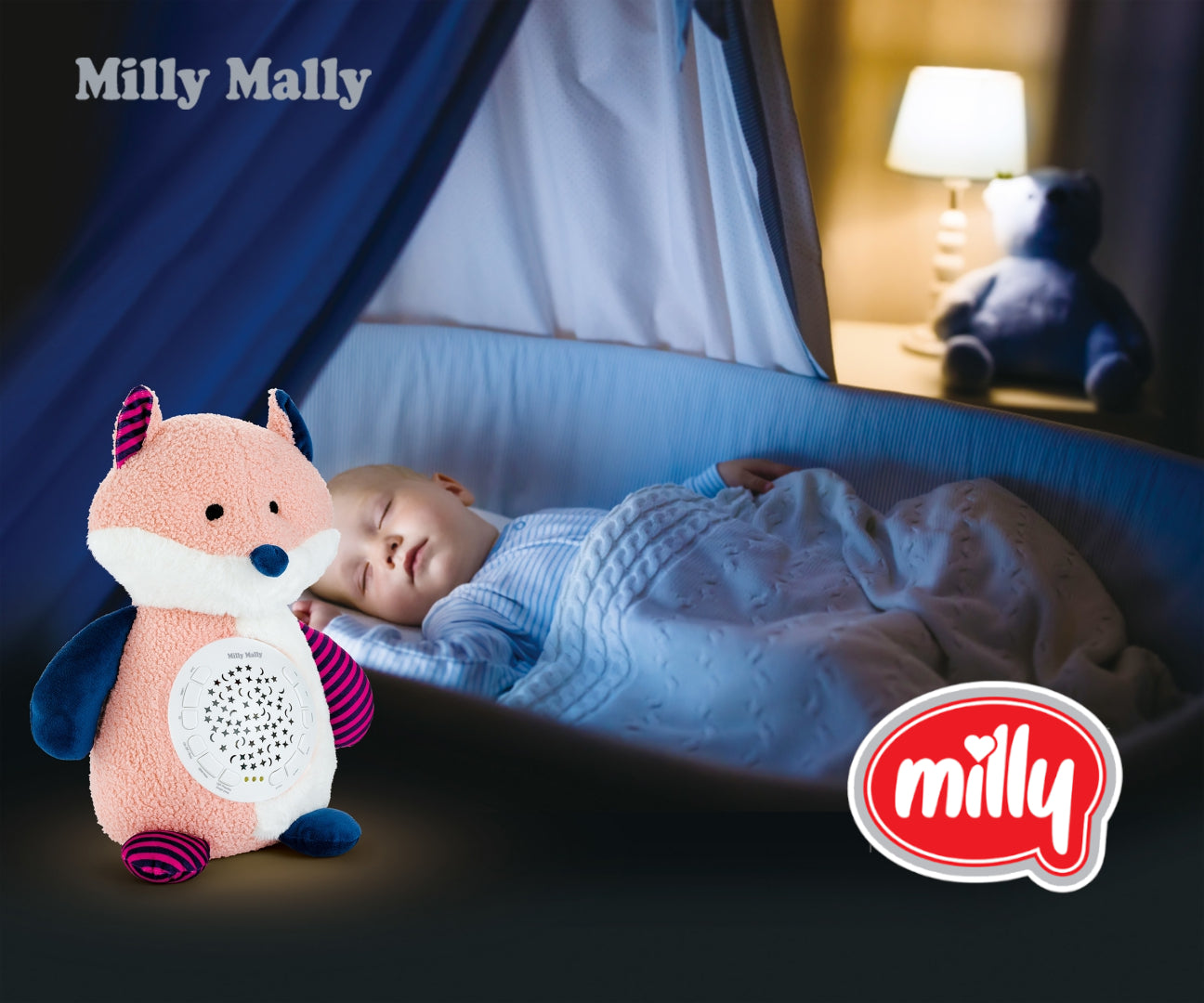 MILLY MALLY - Zabawka pluszowa z projektorem Milly