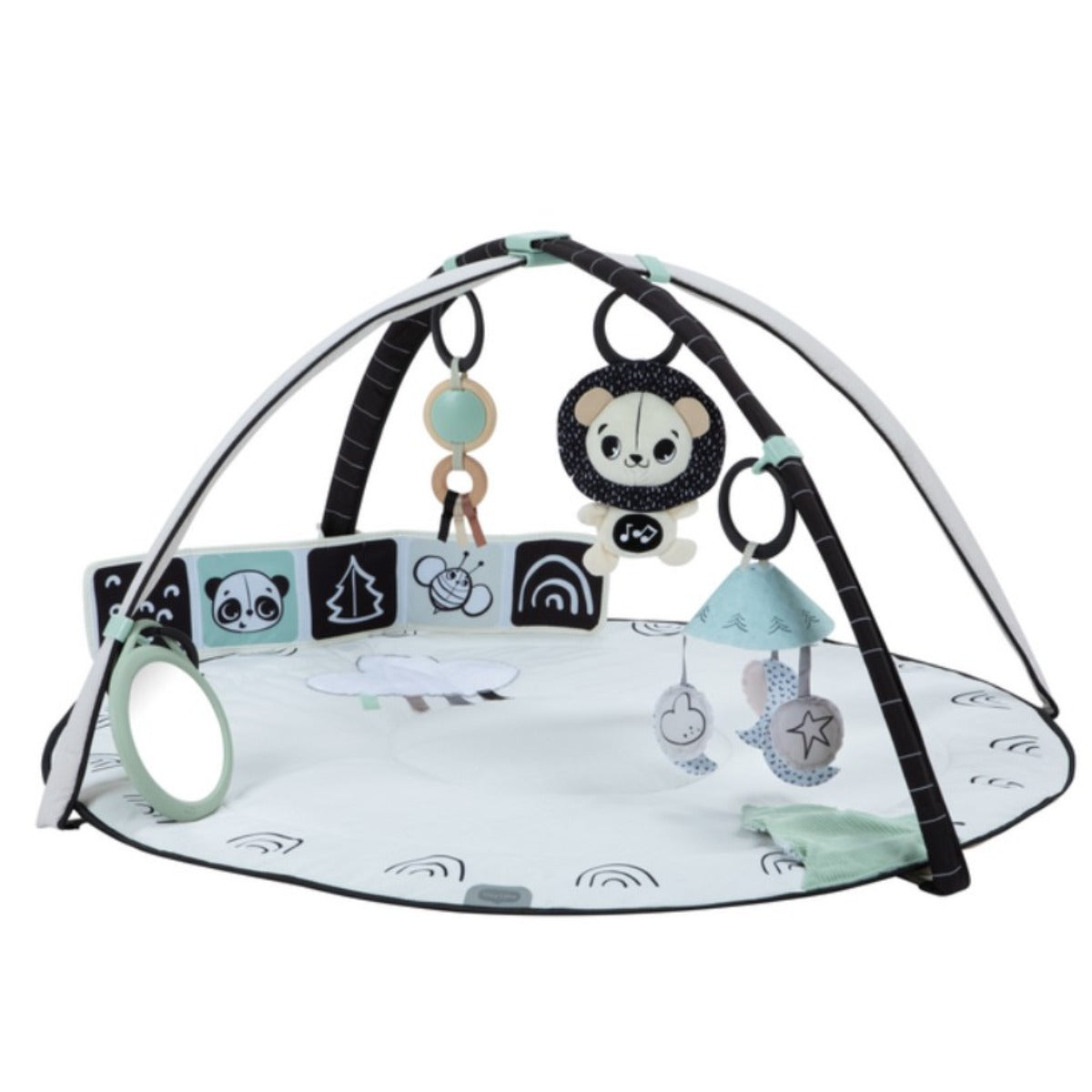 TINY LOVE TL12092068 - Gimnastyka z pałąkiem i karuzelą 2w1 DECOR czarno/biały