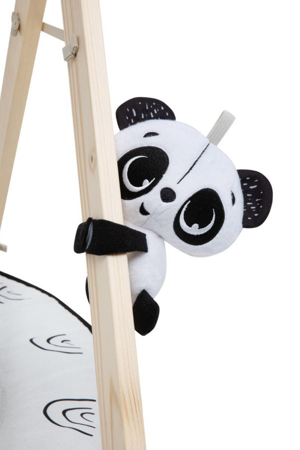 TINY LOVE TL12083068 - Gimnastyka dla Bobasa ze stojakiem DECOR LUXE czarno/biała