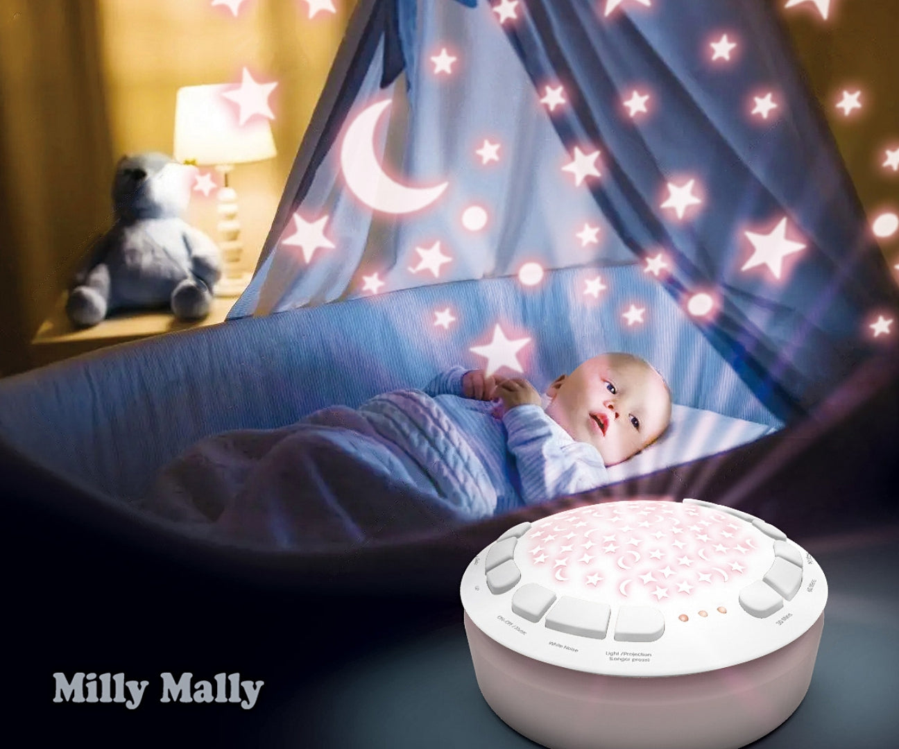 MILLY MALLY - Zabawka pluszowa z projektorem Milly