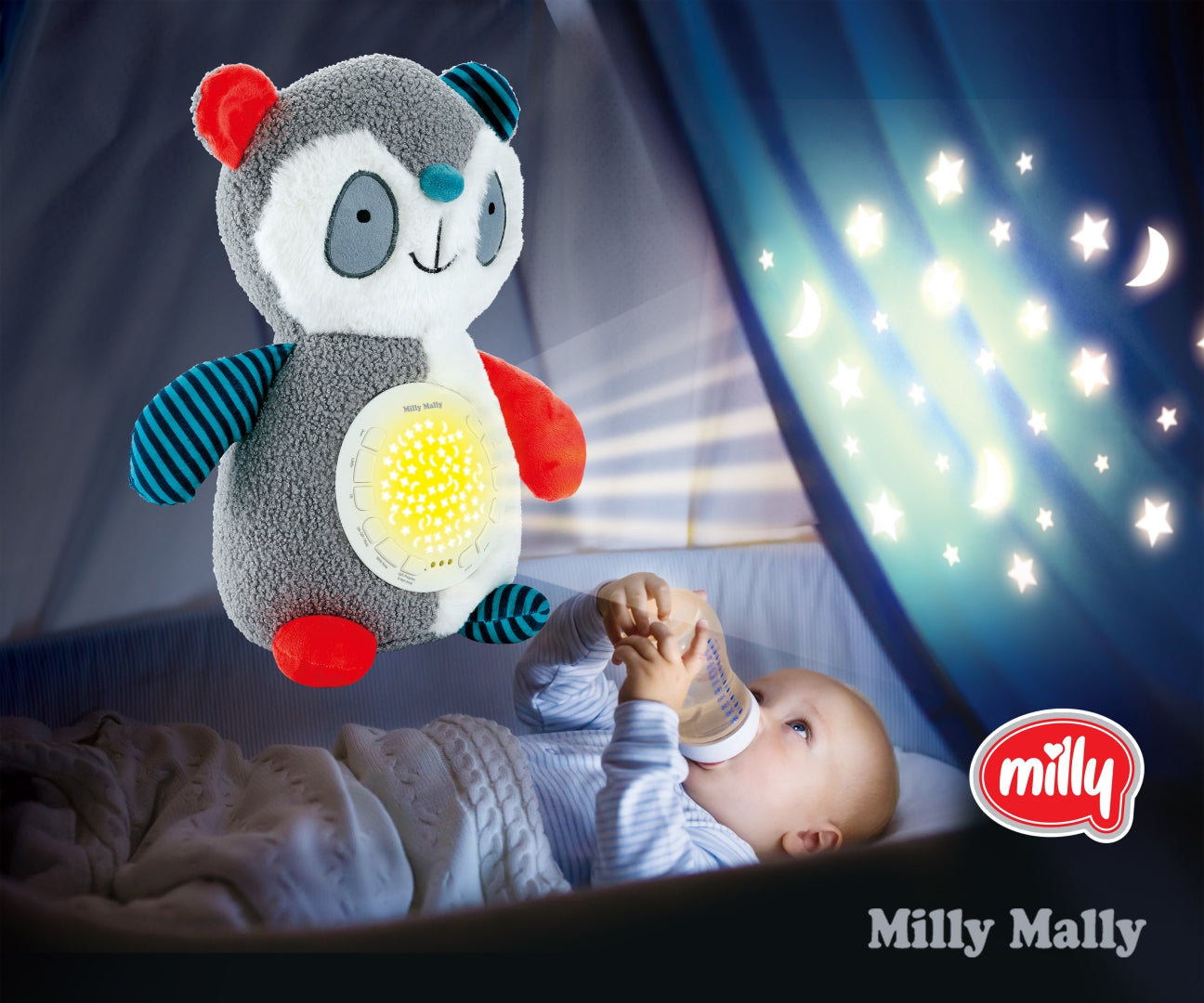 MILLY MALLY - Zabawka pluszowa z projektorem Milly