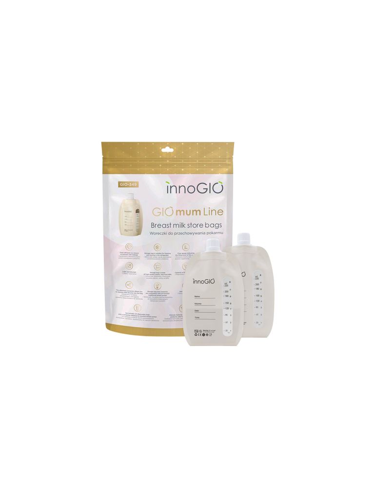 INNOGIO GIO-349 - GIOmum Line woreczki na pokarm - 220 ml, 20 szt.