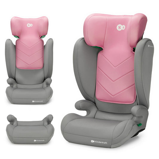 KINDERKRAFT I-SPARK i-Size 100-150 cm fotelik samochodowy - różowy