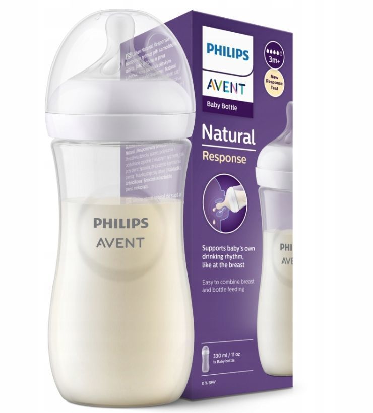 AVENT SCY903/01 + SCY964/02 - Zestaw butelka 260 ml + smoczek