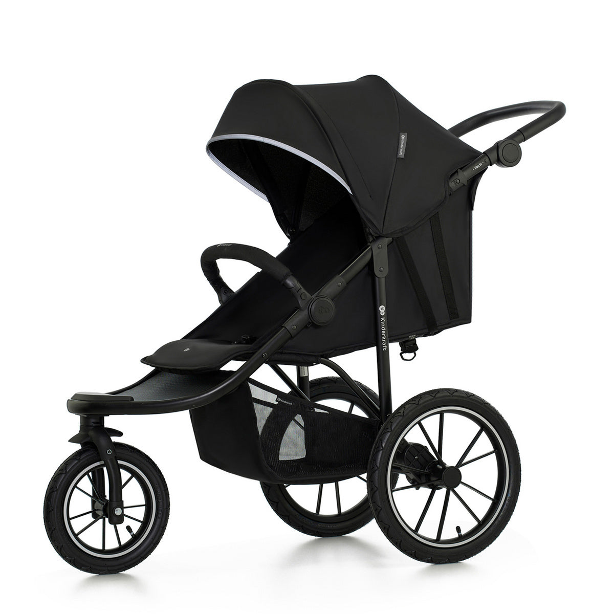 KINDERKRAFT - Wózek spacerowy HELSI 2 Black