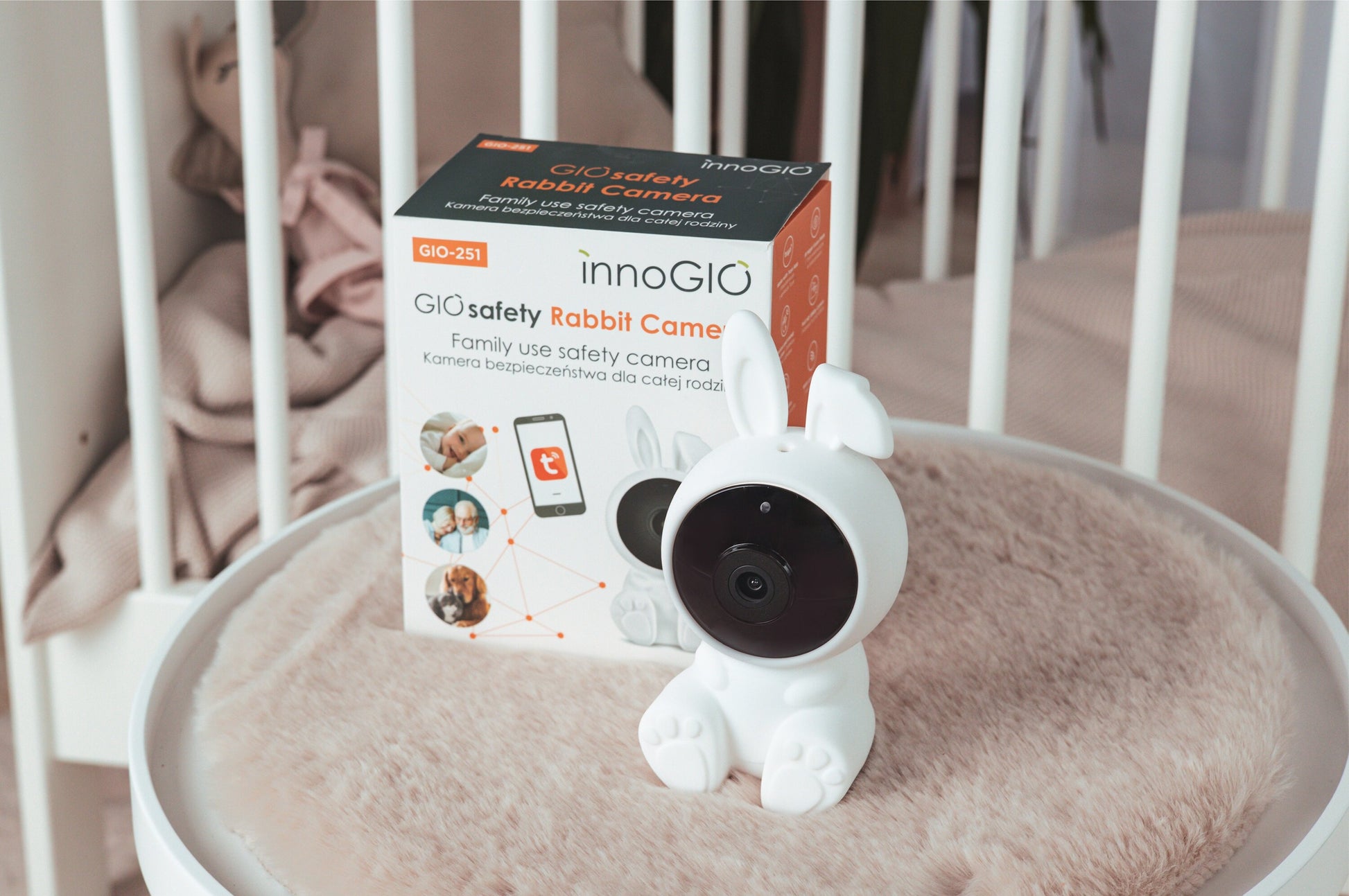 INNOGIO GIO-251 - Kamera Wi-Fi elektroniczna niania GIOsafety Rabbit