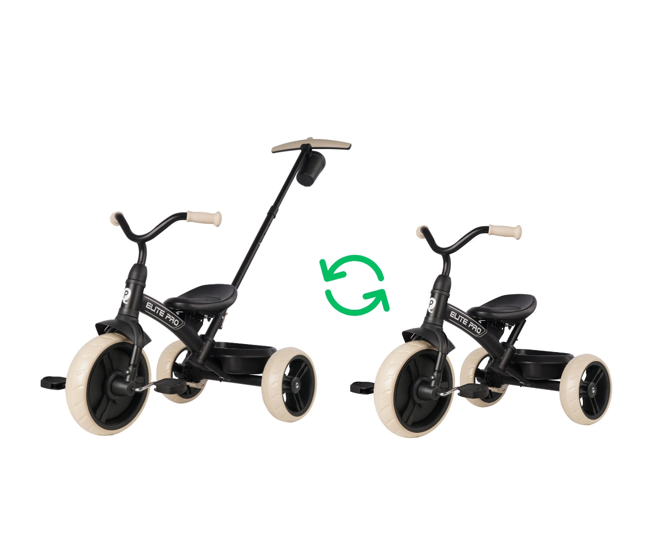 MILLY MALLY Qplay Rowerek trójkołowy Elite Pro Black