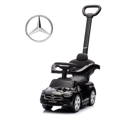 MILLY MALLY 6111 Pojazd z rączką Mercedes C-Class Deluxe Black