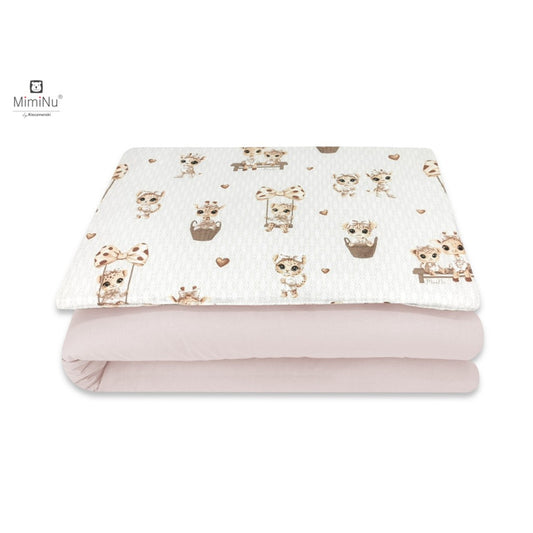 KIECZMERSKI 5912040 - Pościel C-2 100x135 cm MIMINU DESIGN Żyrafki z wypełnieniem