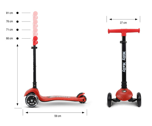 MILLY MALLY 6252 Scooter Sparky red