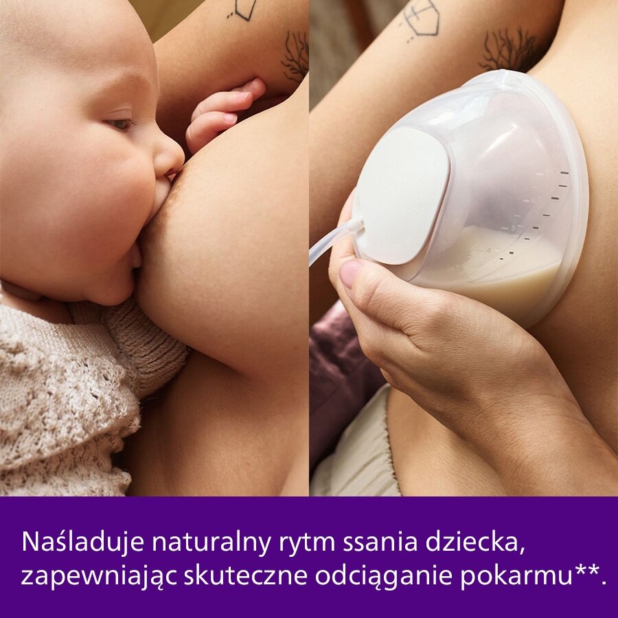 AVENT SCF532/11 - Elektryczny podwójny laktator samonośny