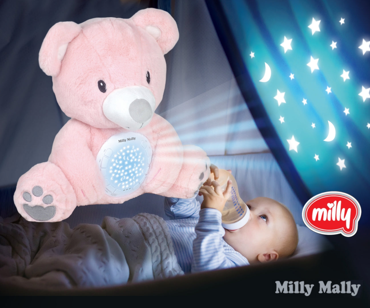 MILLY MALLY - Zabawka pluszowa z projektorem Milly