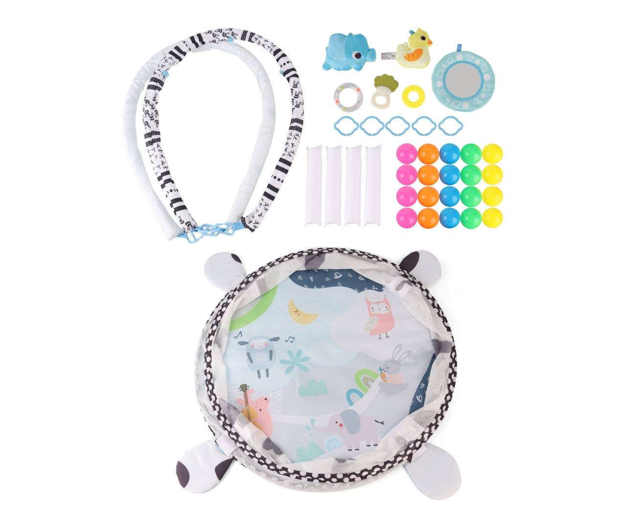 MILLY MALLY 6099 - TinyMini JL626-2D Mata edukacyjna 2w1 Basen z piłkami