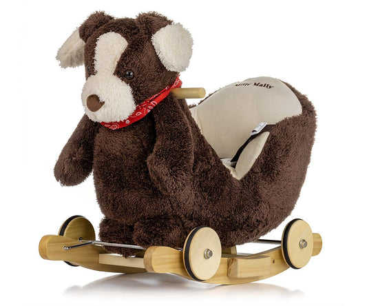 MILLY MALLY 4771 Piesek Polly Plus na biegunach - Brown Dog