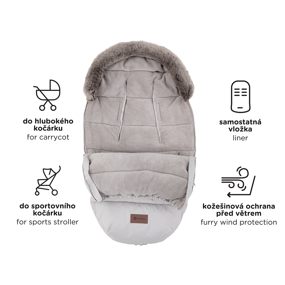 PETITE&MARS - Zimowy śpiworek Comfy 4w1