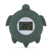 PETITE&MARS 582817 - Silikonowy termometr cyfrowy do kąpieli Turtle Terry Misty Green