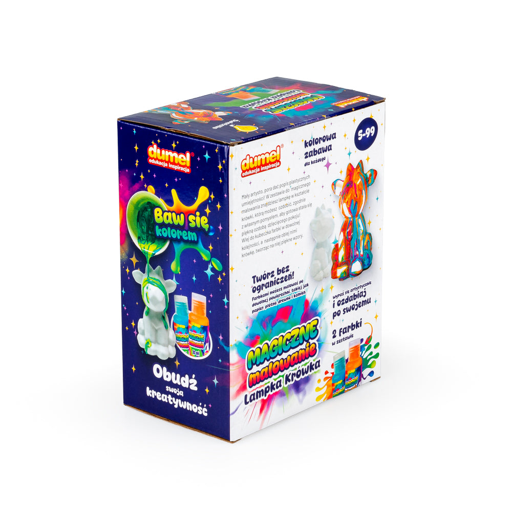 DUMEL DD 30618 - Magiczne malowanie - lampka krówka