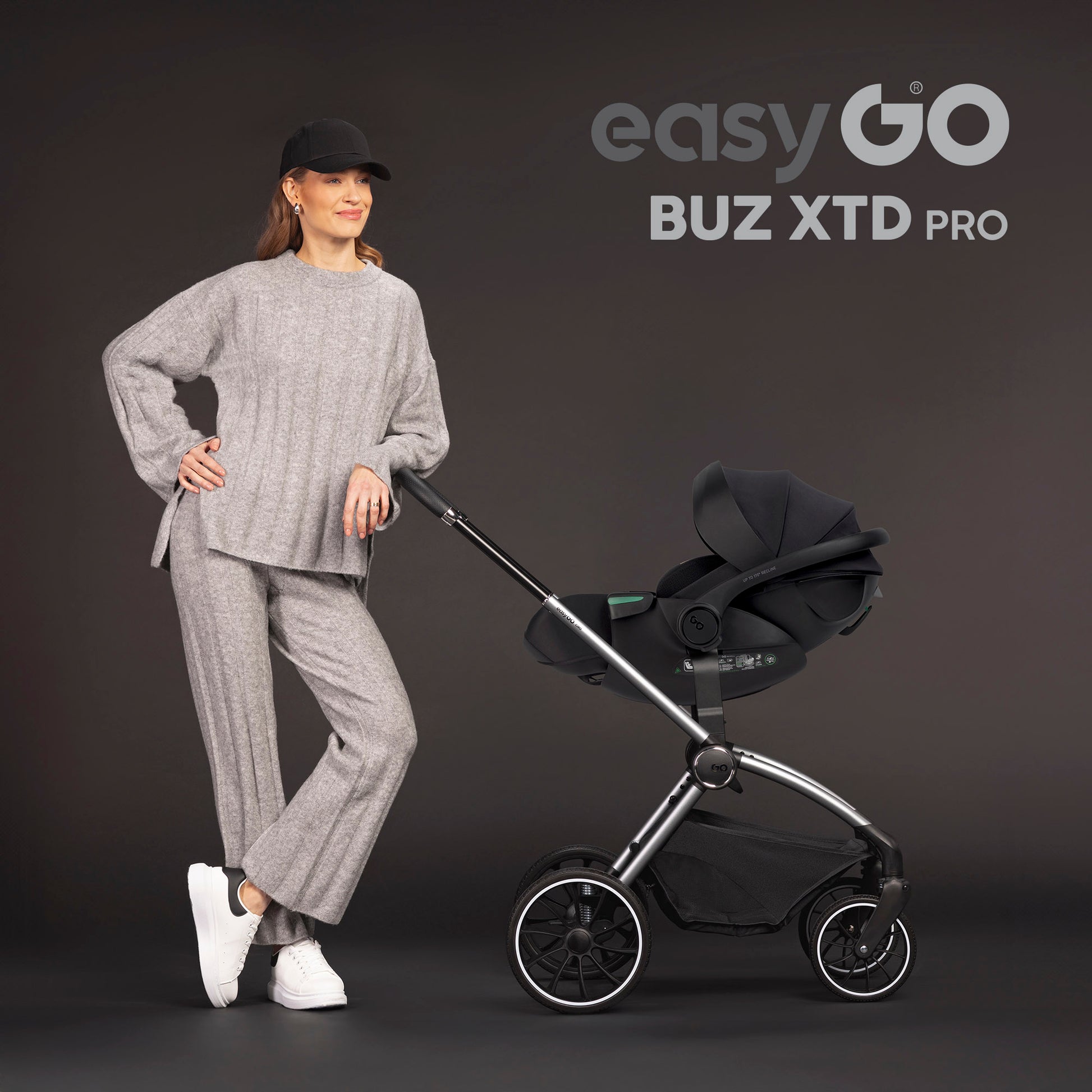 EASY GO BUZ XTD PRO fotelik samochodowy - granito