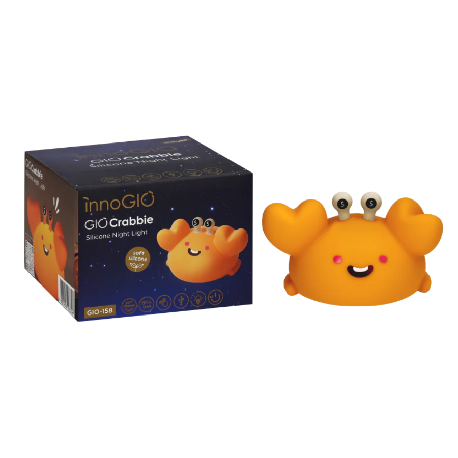 INNOGIO GIO-158 - Silikonowa lampka nocna GIOcrabbie